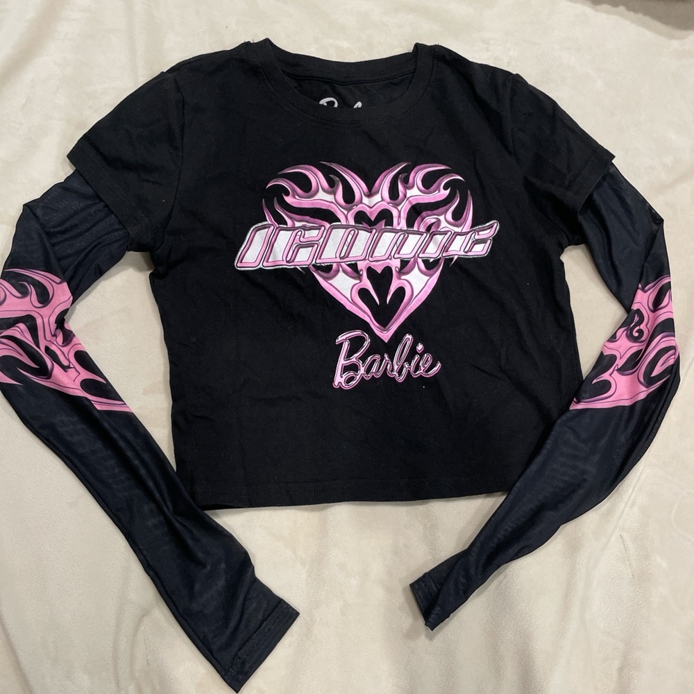 Cropped long sleeves Barbie top